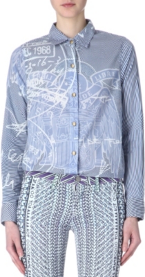 CURRENT/ELLIOTT Mary Katrantzou cotton shirt