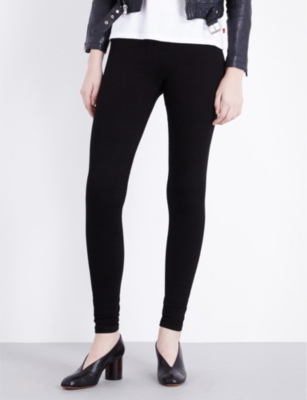 GOLDSIGN Zebra skinny mid-rise leggings