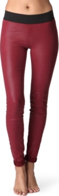 GOLDSIGN Zebra coated skinny mid-rise leggings