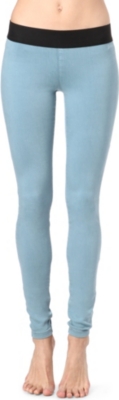 GOLDSIGN Zebra skinny mid-rise denim leggings