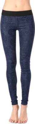 GOLDSIGN Zebra laser-print skinny mid-rise denim leggings