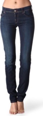 ARMANI JEANS J35 straight-leg mid-rise jeans