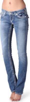 TRUE RELIGION Billy straight low-rise jeans