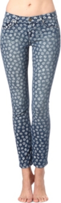 PAIGE DENIM Skyline Ankle Peg cropped skinny mid-rise jeans