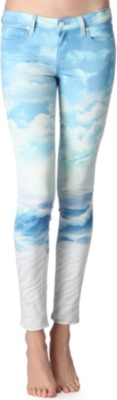 PAIGE DENIM Verdugo skinny mid-rise printed jeans (Daylight