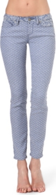 PAIGE DENIM Emily skinny contrast jacquard jeans