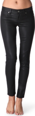 PAIGE DENIM Verdugo coated skinny mid-rise jeans