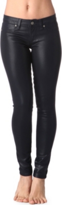 PAIGE DENIM Verdugo coated skinny mid-rise jeans