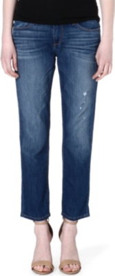 PAIGE DENIM Aero James cropped boyfriend mid-rise jeans