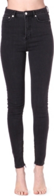 BLK DNM Skinny high-rise ankle-zip jeans