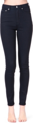 BLK DNM Skinny high-rise ankle-zip jeans