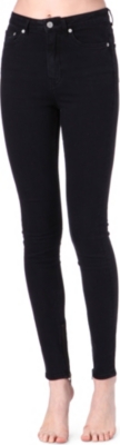 BLK DNM Skinny high-rise ankle-zip jeans