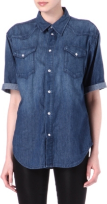 BLK DNM Western denim shirt