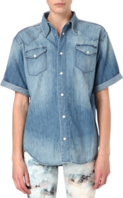 BLK DNM Western denim shirt