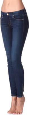 MOTHER The Looker ankle-zip mid-rise jeans