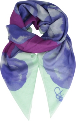 DIANE VON FURSTENBERG Valencia silk-chiffon scarf