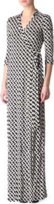 DIANE VON FURSTENBERG Abigail maxi wrap dress