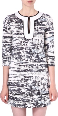 DIANE VON FURSTENBERG Barb marble-print dress