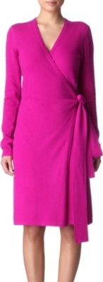 DIANE VON FURSTENBERG Linda knitted wrap dress