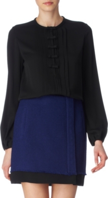 DIANE VON FURSTENBERG Novalee bows blouse (Black
