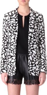 DIANE VON FURSTENBERG Lips-printed blazer