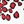 Falling stones tree red
