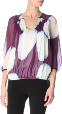 DIANE VON FURSTENBERG Anuhea silk-chiffon blouse