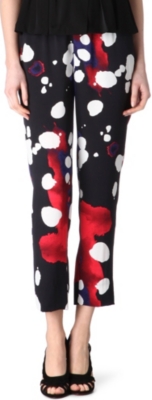 DIANE VON FURSTENBERG Bennet print trousers