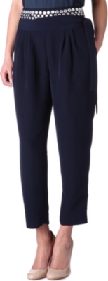 DIANE VON FURSTENBERG Keaka pearl silk trousers
