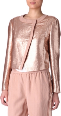 DIANE VON FURSTENBERG Sardinia metallic sequinned jacket