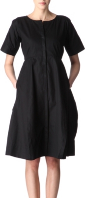 JIL SANDER Cotton-twill dress