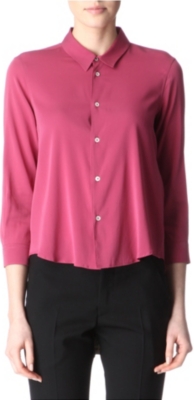 JIL SANDER Stretch-silk shirt