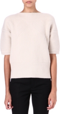 JIL SANDER Cashmere-blend ribbed jumper
