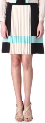 HUGO BOSS Pleated stripe skirt