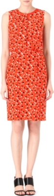 HUGO BOSS Patterned silk dress