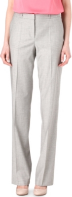 HUGO BOSS Straight-leg wool trousers
