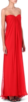 ALEXANDER MCQUEEN Silk-chiffon gown