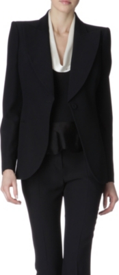 ALEXANDER MCQUEEN Structured-shoulders jacket