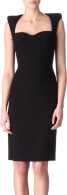 ALEXANDER MCQUEEN Padded-shoulders dress