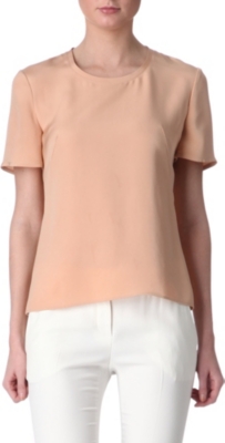 ALEXANDER MCQUEEN Silk-cady top
