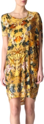 ALEXANDER MCQUEEN Printed wool dress