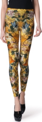 ALEXANDER MCQUEEN Dragonfly-printed leggings