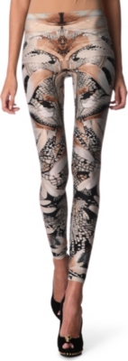 ALEXANDER MCQUEEN Dragonfly-printed leggings