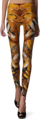 ALEXANDER MCQUEEN Dragonfly-printed leggings