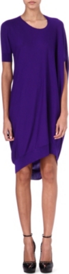 ALEXANDER MCQUEEN Asymmetric knit dress