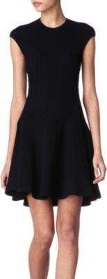 ALEXANDER MCQUEEN Ribbed knitted dress