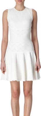 ALEXANDER MCQUEEN Textured knit dress