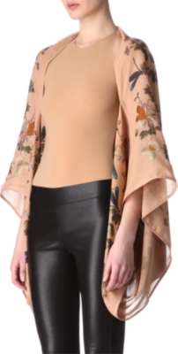 ALEXANDER MCQUEEN Flower and dragonfly cape