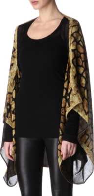 ALEXANDER MCQUEEN Skull-print cape