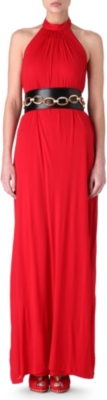 ALEXANDER MCQUEEN Halterneck jersey gown